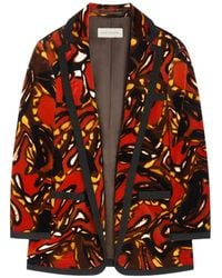 Dries Van Noten - Oversized Velvet Blazer - Lyst