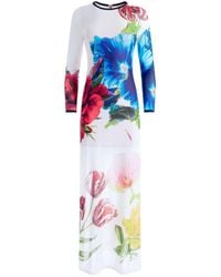 Alice + Olivia - Delora Floral-print Maxi Dress - Lyst