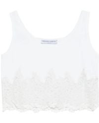 Ermanno Scervino - Lace Round Neck Top - Lyst