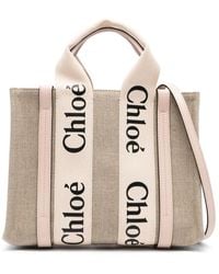 Chloé - Borsa Tote Woody Piccola - Lyst