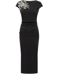 La Petite Robe Di Chiara Boni - "Hesup Rc" Midi Zp Jersey Dress - Lyst