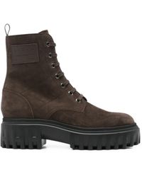Hogan - Bottines En Daim À Lacets - Lyst