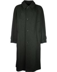 Prada - Jas Met Knoopsluiting En Raglan Mouwen - Lyst