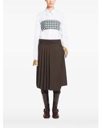 Dries Van Noten - Cotton Flannel Bandeau Top - Lyst