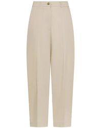 Seventy - Pressed-Crease Cropped Trousers - Lyst