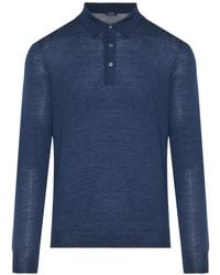 Barba Napoli - Long-Sleeve Polo Shirt - Lyst
