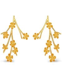 Oscar de la Renta - フローラル ピアス - Lyst