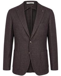 Tagliatore - Wollen Blazer Met Enkele Rij Knopen - Lyst
