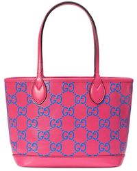 Gucci - GG-embossed Leather Tote Bag - Lyst