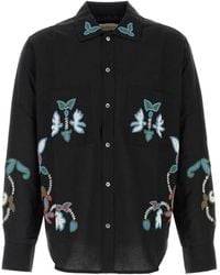 BAZISZT - Rouat Bead-Embellished Shirt - Lyst