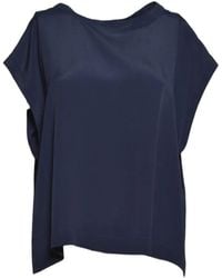 Momoní - Cap-Sleeve Boat-Neck Top - Lyst