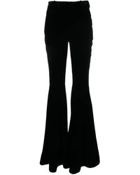 Saint Laurent - High-Waisted Flared Trousers - Lyst