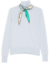 forte_forte - Scarf-Detail Sweater - Lyst