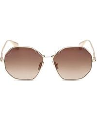 Max Mara Eyewear - Geometric-Frame Sunglasses - Lyst