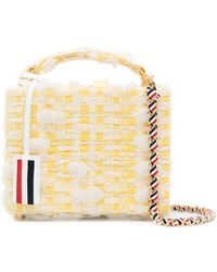Thom Browne - Twill Pouf Tweed Micro Attaché Case Clutch - Lyst
