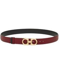 Ferragamo - Wendbarer Ledergürtel Mit Gancini-Schnalle - Lyst
