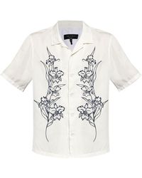 Rag & Bone - Avery Resort Floral-embroidered Shirt - Lyst