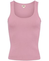 L'Agence - Adira Ribbed Tank Top - Lyst