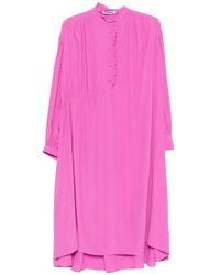 Vivetta - Ruffled-Trim Gathered Dress - Lyst