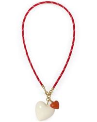 Roxanne Assoulin - Happy Cord Heart-Pendant Necklace - Lyst