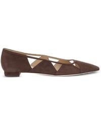 Arteana - Ballerines En Daim À Découpes - Lyst