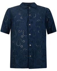 MC2 Saint Barth - Broderie-Anglaise Paisley-Pattern Shirt - Lyst