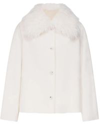 Loulou de Saison - Rafe Detachable Faux-Fur Collar Jacket - Lyst