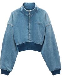 Alexander Wang - スタンドカラー デニムジャケット - Lyst