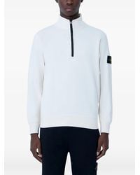 Stone Island - Half-Zip Stand-Collar Sweatshirt - Lyst