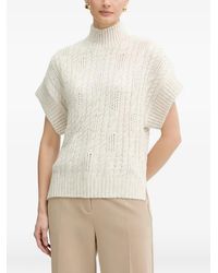 Morgan - Cable-Knit Roll-Neck Jumper - Lyst