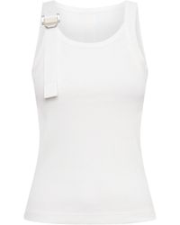 Dion Lee - Buckle-detail Fine-ribbed Tank Top - Lyst