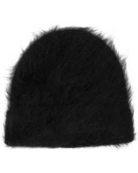 帽子 Sefr Fuzzy Beanie Black Alpaca Séfr Shag-Knit Alpaca-Blend Beanie in Black for Men | Lyst