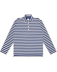 Junya Watanabe - Striped Long-Sleeve Polo Shirt - Lyst