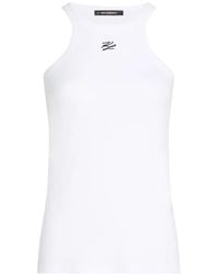KARL LAGERFELD - Logo-Embroidered Tank Top - Lyst