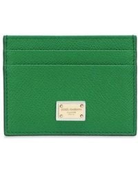 Dolce & Gabbana - Portafoglio di lusso in pelle verde - Lyst