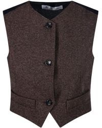 Max Mara - Chaqueta Con Paneles Y Botones - Lyst