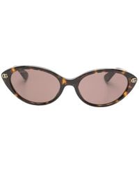 Gucci - Tortoiseshell-Effect Cat-Eye Sunglasses - Lyst