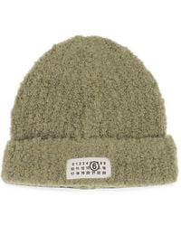 MM6 by Maison Margiela - Logo-Patch Beanie Hat - Lyst