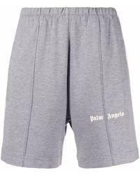 Palm Angels - Pantalones cortos de chándal con logo - Lyst
