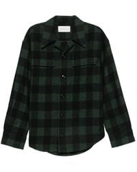 Ami Paris - Check-Pattern Chest-Pocket Overshirt - Lyst