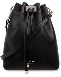 Jimmy Choo - Bon Bon Metallic Leather Mini Bucket Bag - Lyst