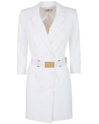 Elisabetta Franchi - Mini Belt Dress - Lyst