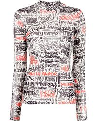 Daily Paper - Graphic-print Compression Top - Lyst