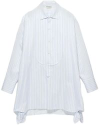 JW Anderson - Side-Knot Mini Shirt Dress - Lyst