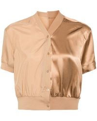 JNBY - V-neck Button-down Shirt - Lyst