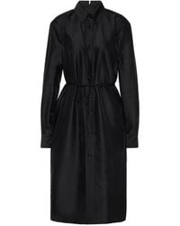 Maison Margiela - Fold-Collar Midi Dress - Lyst