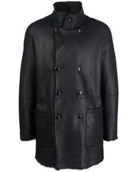Giorgio Armani - Double-Breasted Flight Jacket - Lyst