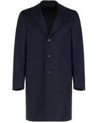 Canali - Wool Single-Breasted Coat - Lyst