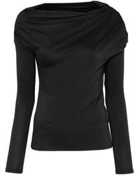 Patrizia Pepe - Zwarte Top - Lyst