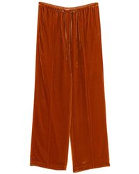 forte_forte - Velvet Drawstring Trousers - Lyst